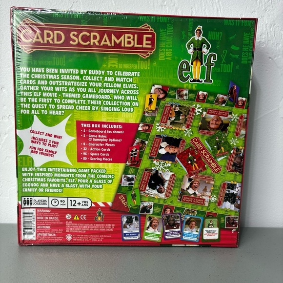 Card Scramble ELF Christmas Game NEW SEALED Ages 12+ 2-4 Players Strategy - Picture 3 of 3